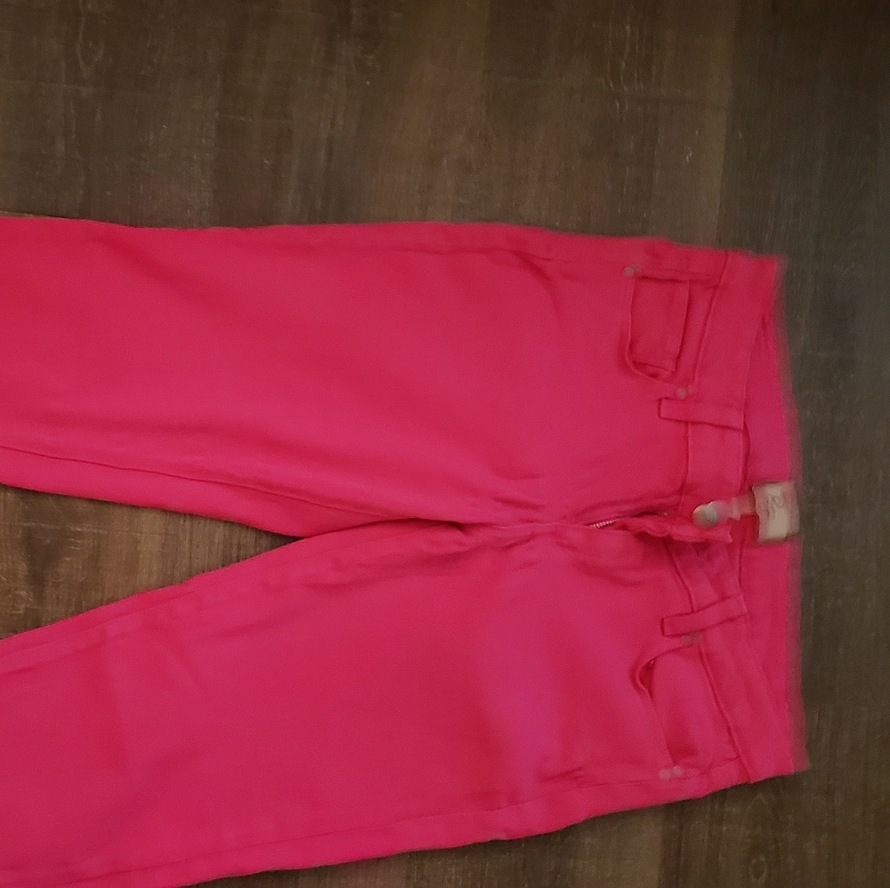 Paige Roxi Capri pink jeans